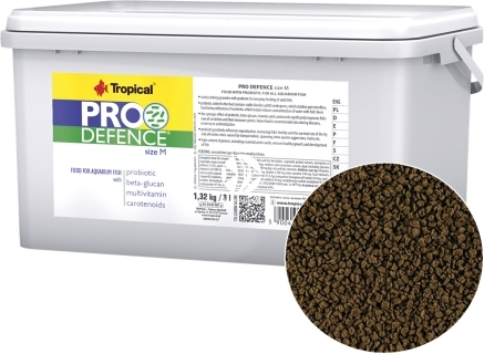 TROPICAL Pro Defence M 3L/1,32kg (68037) - Pokarm z probiotykiem dla dorosłych ryb