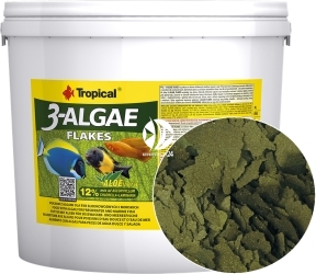 TROPICAL 3-Algae Flakes 1kg/5L (77167) - Pokarm roślinny dla ryb