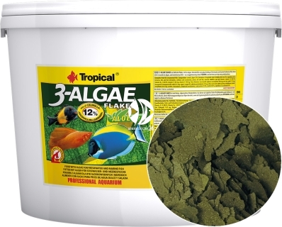 TROPICAL 3-Algae Flakes 2kg/11L (77168) - Pokarm roślinny dla ryb