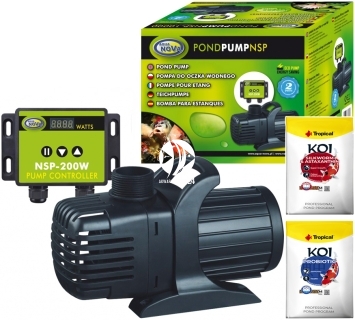 AQUA NOVA Pond Pump NSP-20000 (NSP-20000) - Pompa Eco z regulacją przepływu do oczka wodnego