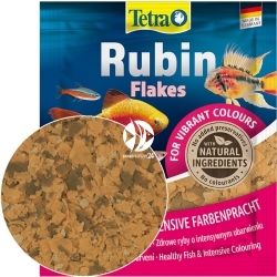 TETRA Rubin Flakes 12g - Saszetka (T766396) - Płatkowany pokarm wybarwiający dla ryb do akwarium.