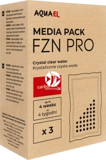 AQUAEL Media Pack FZN PRO Carbon 3szt (132474) - Wkład filtracyjny do filtra kaskadowego