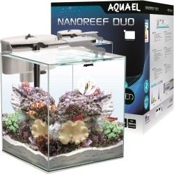 AQUAEL Nano Reef Duo White 2.0 (124301) - Zestaw: akwarium, oświetlenie, filtr