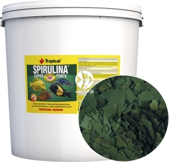 TROPICAL Spirulina Super Forte - Roślinny pokarm płatkowy z wysoką zawartością spiruliny (36%)