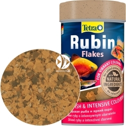 TETRA Rubin Flakes (T139831) - Płatkowany pokarm wybarwiający dla ryb do akwarium.