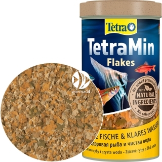 TETRA TetraMin Flakes (T766402) - Pływający pokarm płatkowany dla ryb akwariowych.