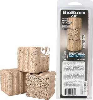 BRIGHTWELL AQUATICS Xport Bio Blocks (XPBLOCKBIO1.5in-4pk) - Wkład do filtracji wody w akwarium w formie bloków o wymiarze 1.5'' i 2.0''